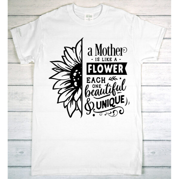A Mother Is Like A Flower - Adult Short Sleeve T-Shirt