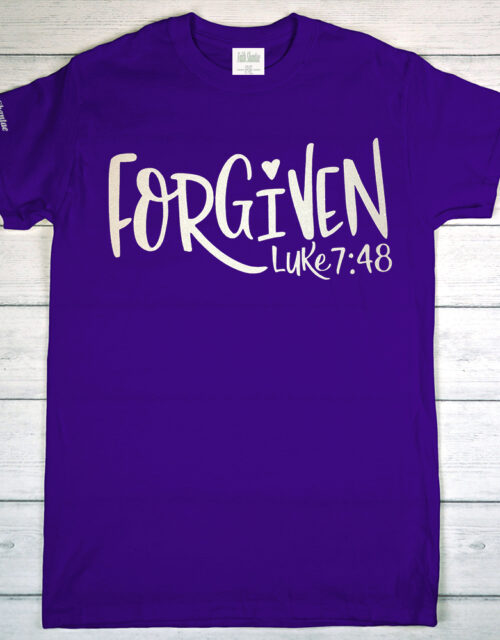 Forgiven (Luke 7:48) - Adult Short Sleeve T-Shirt