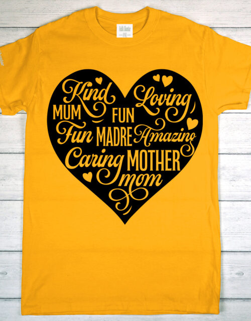 Mother Heart Of Words - Adult Short Sleeve T-Shirt