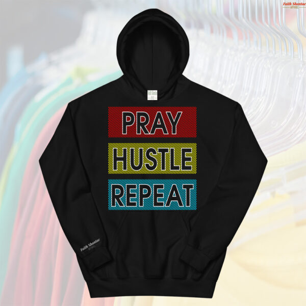 Pray Hustle Repeat - Adult Hooded Sweat Shirt