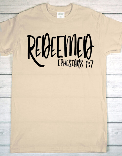 Redeemed (Ephesians 1:7) - Adult Short Sleeve T-Shirt