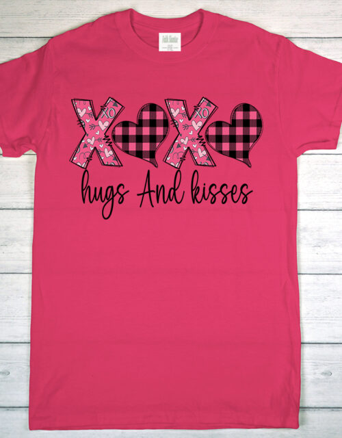 XOXO Hugs & Kisses - Adult Short Sleeve T-Shirt