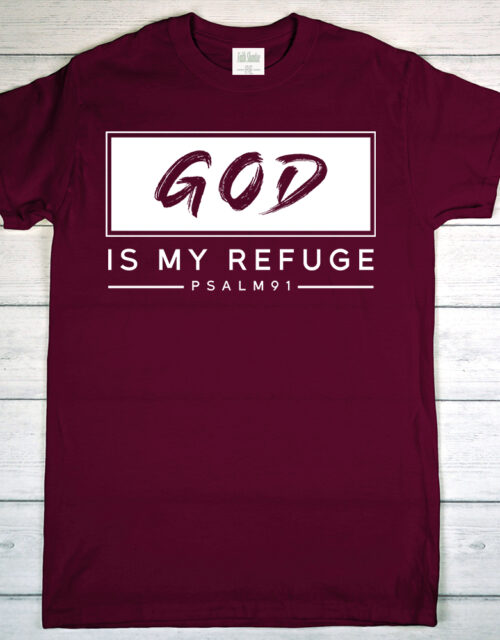 God Is My Refuge – Adult Short Sleeve T-Shirt