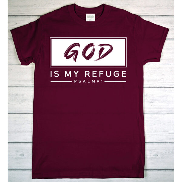 God Is My Refuge – Adult Short Sleeve T-Shirt