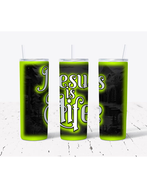 Jesus Is Life – Stainless Steel Tumbler (20 oz)