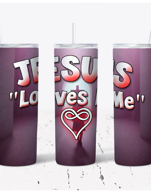 Jesus Loves Me – Stainless Steel Tumbler (20 oz)