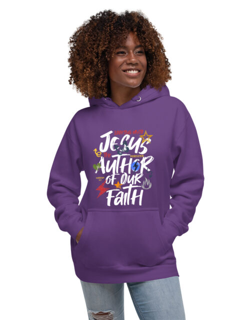 Looking Unto Jesus, The Author Of Our Faith – Adult Hooded Sweat Shirt