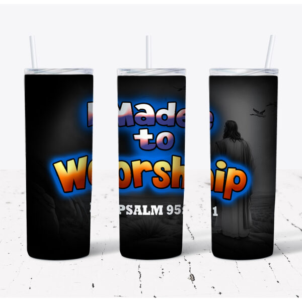 Made To Worship – Stainless Steel Tumbler (20 oz)
