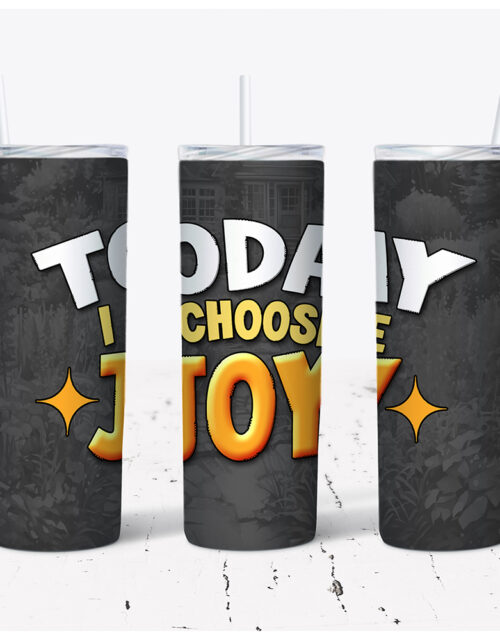 Today I Choose Joy – Stainless Steel Tumbler (20 oz)