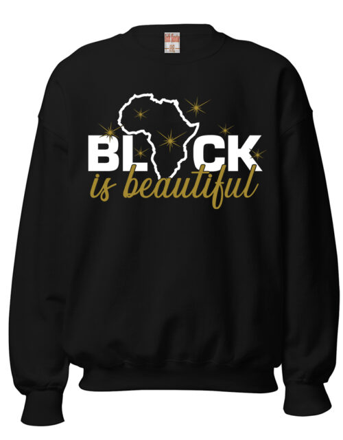 Black is Beautiful – Adult Fleece Crewneck Sweatshirt