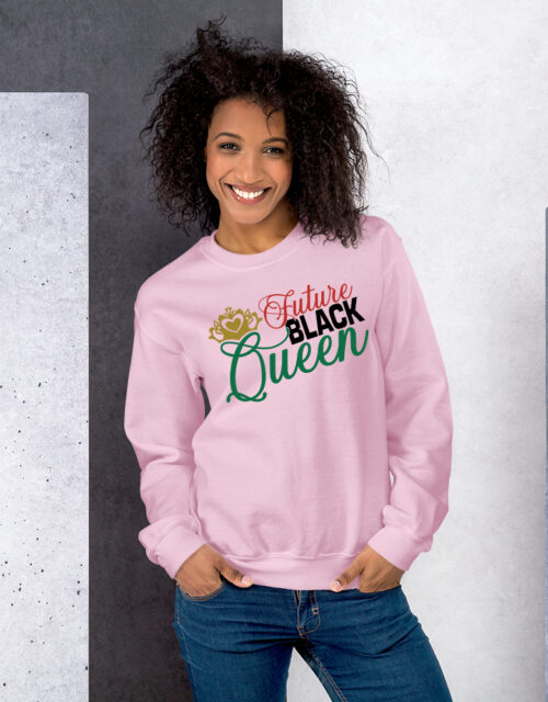 Future Black Queen – Adult Fleece Crewneck Sweatshirt