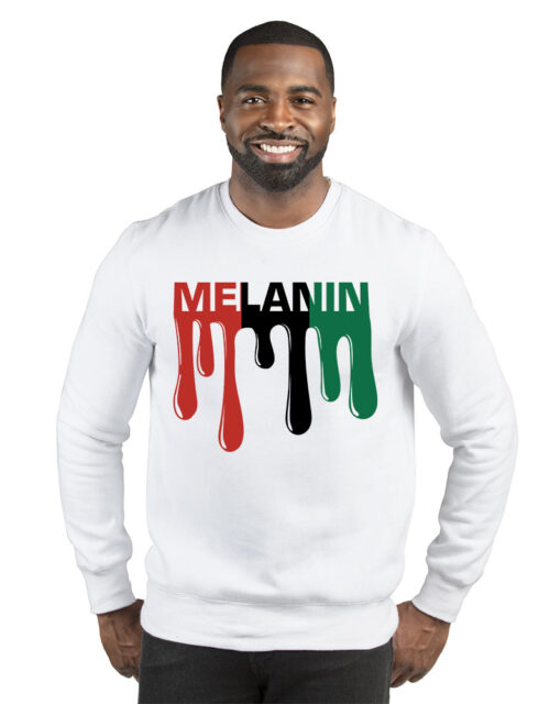Melanin – Adult Fleece Crewneck Sweatshirt