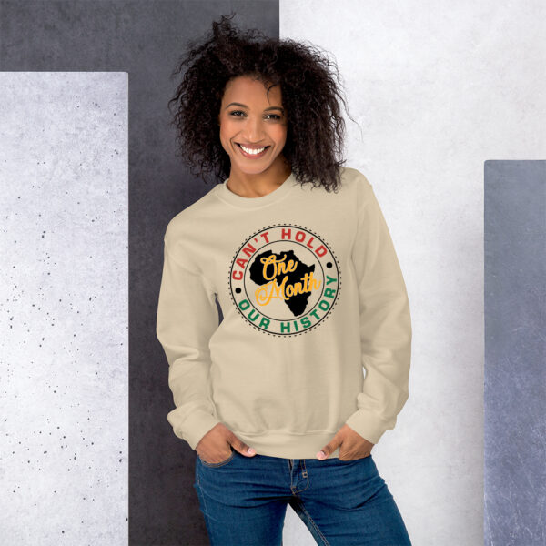 One Month Can't Hold Our History – Adult Fleece Crewneck Sweatshirt