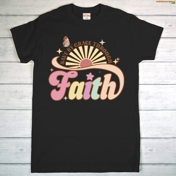 Save By Grace Through Faith – Adult Short Sleeve T-Shirt