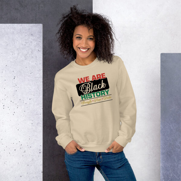 We Are Black History – Adult Fleece Crewneck Sweatshirt