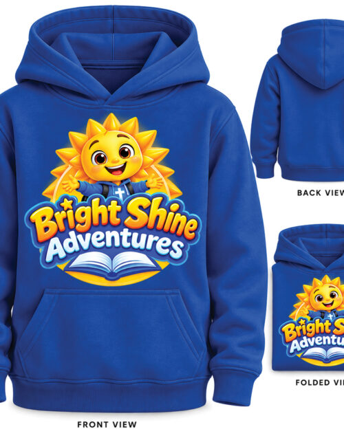 Bright Shine Adventures – Kids Hooded Sweatshirt