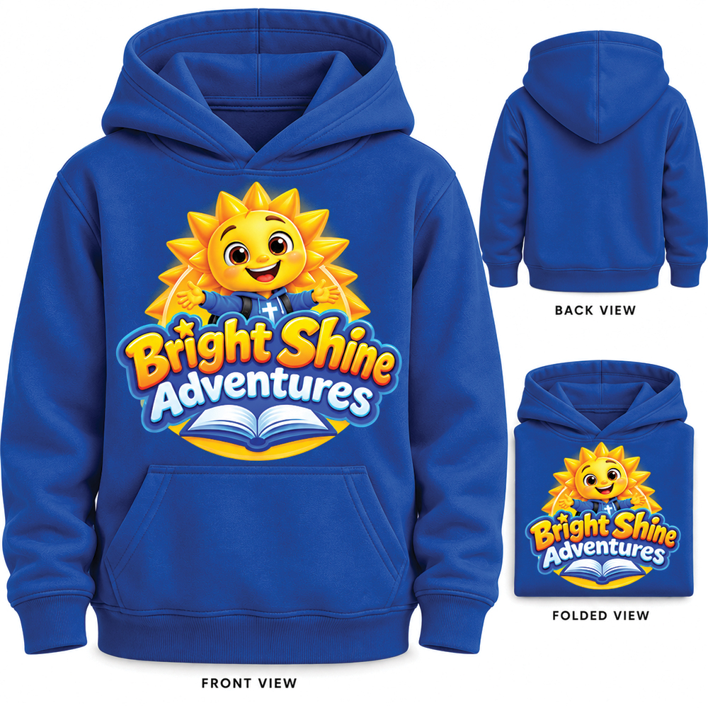 Bright Shine Adventures – Kids Hooded Sweatshirt